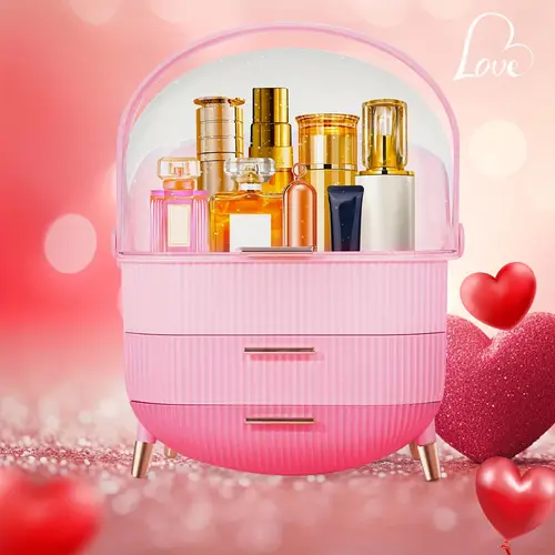 portable makeup organizer storage for eyebrow pencils eyeshadows skincare tidy ideal for bedrooms dorms on the go