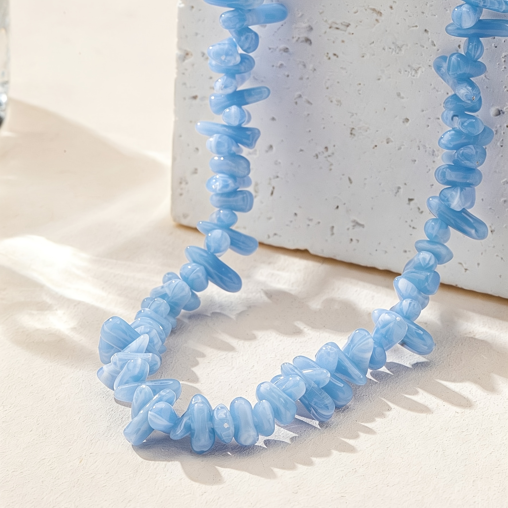 TEMU 1pc Bohemian Beaded Necklace Women's Festive Birthday Date Party Vacation Shopping Daily Commute Accessory