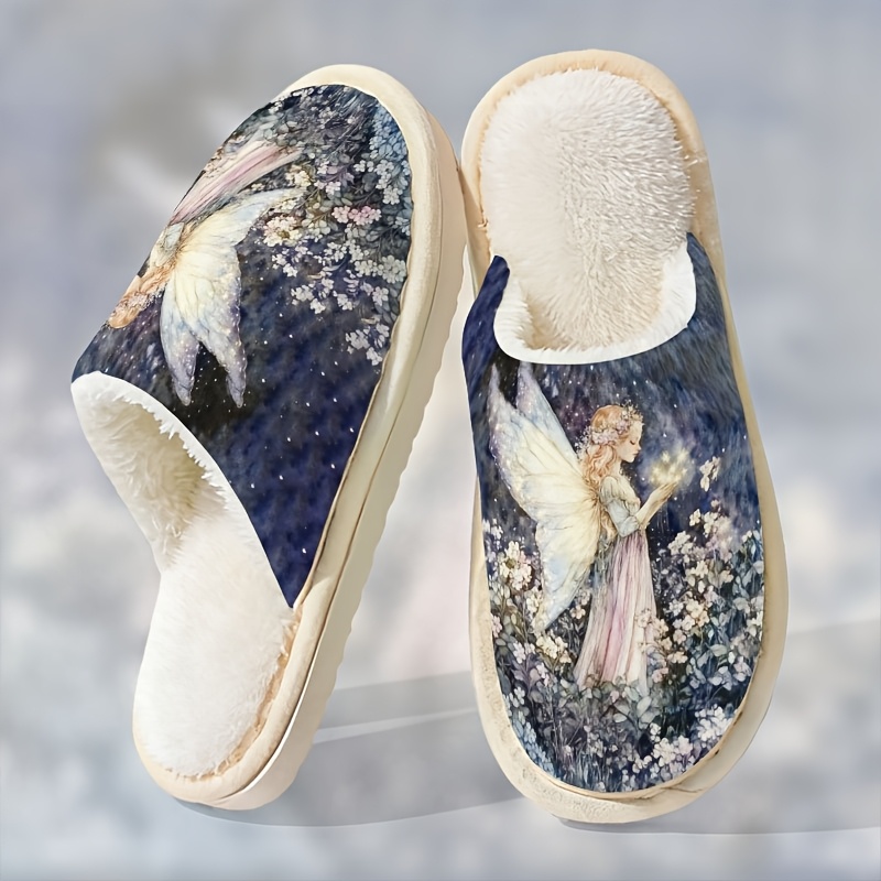 Cute Cartoon Plush Slippers For Men, Stylish And Shoes For Winter 2025