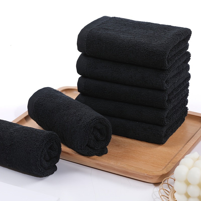 

5pcs Cotton Washcloth Set, Absorbent & Quick-drying Household Cleaning Rag, Super Soft & Multipurpose Face Towel, For Bathroom Household Cleaning, Ideal Bathroom Supplies, Home Essentials