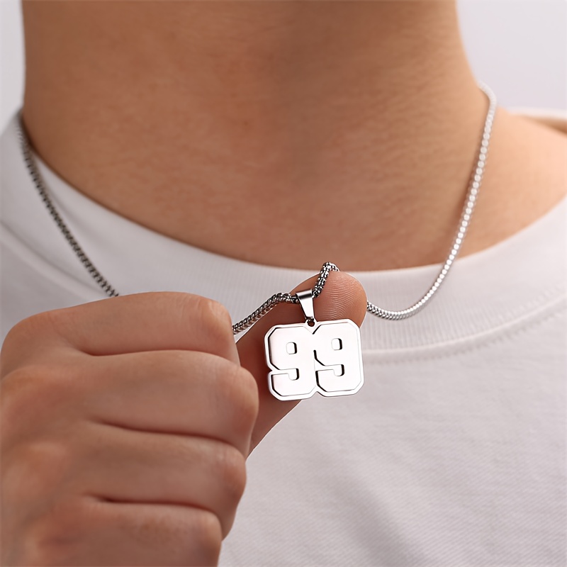 TEMU Collar digital personalizado de acero inoxidable para soldadura, joyería de moda, collar personalizado para hombres y mujeres, colgante para