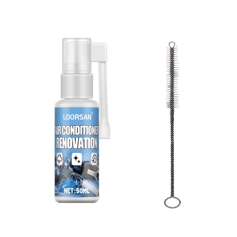Car A/ Refresh Spray - No-rinse Formula With Long Nozzle, Air Conditioner Vents, Reduce Feel, Keep Interior Airflow Clean & Comfortable