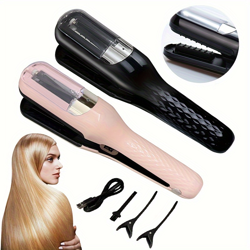 

Tondeuse à cheveux électrique automatique & coupe-pointes, Outil de coupe de cheveux sans fil rechargeable, Dispositif de soin capillaire sans fil portable, Cadeaux pour les femmes