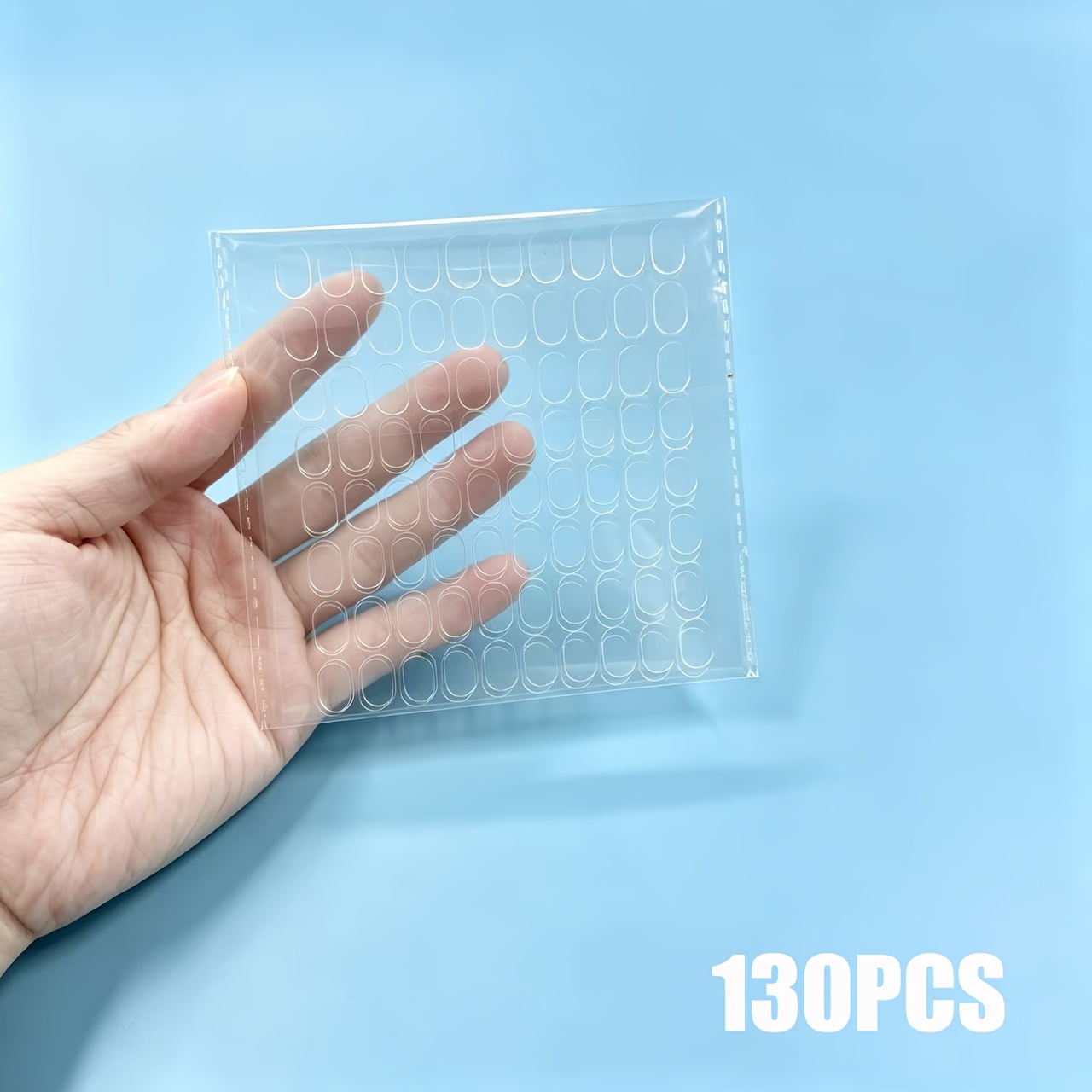 130/210pcs Transparent Double-sided Tape Dots, Removable Adhesive Points, Museum Glue Sticks, Poster Paste, Balloon Craft Holiday Party Decoration Adhesive