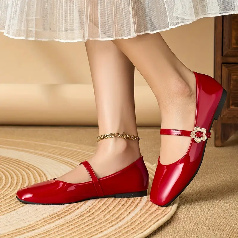 red flat shoes women work shoes slip loafers evening shoes - Temu red flat shoes women work shoes slip loafers evening shoes - Temu
