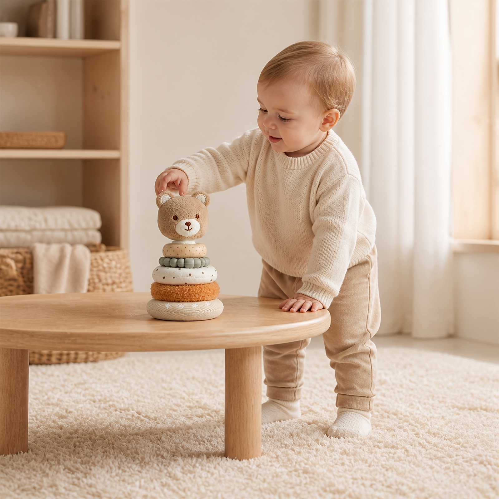 Adorable Bear Building Block Stacking Toy