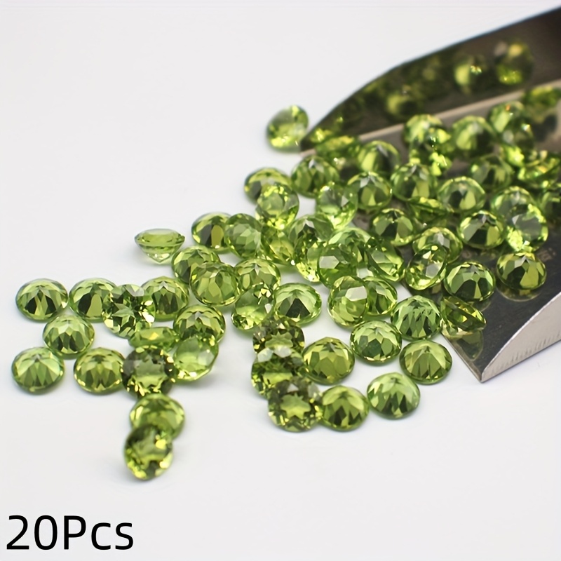 20pcs Peridot Cabochons for Pendant Necklaces