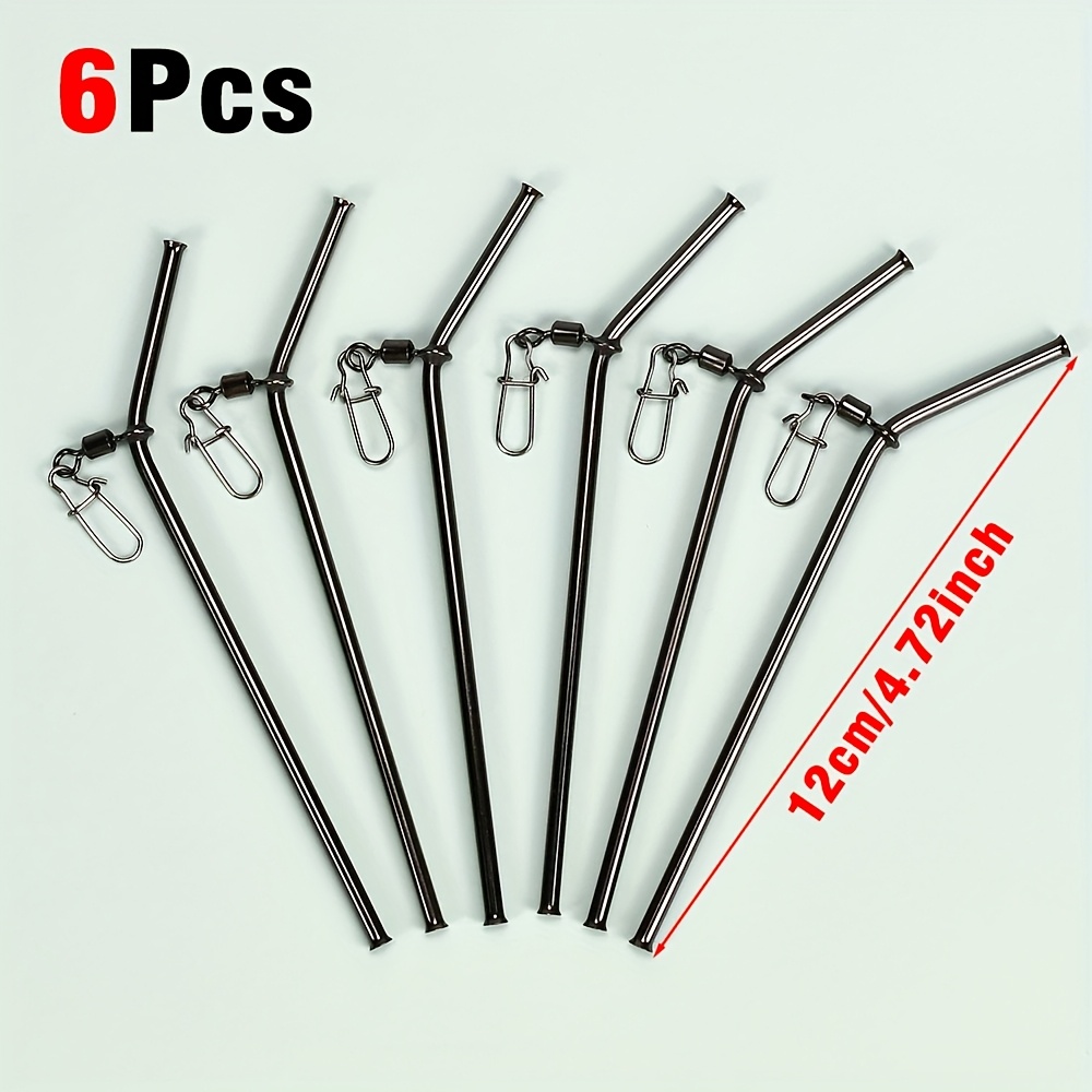 E-shop 6 Stück 7cm/9cm/12cm Kleine Messingrohr-Anti-Verhedderungs-Balanceverbinder für Karpfenangeln, Angelzubehör