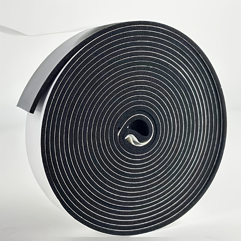 Waterproof Eva Foam Insulation Tape - High Density, Single-sided Adhesive Rubber Strip For Doors, Hvac & Pipes Sealing