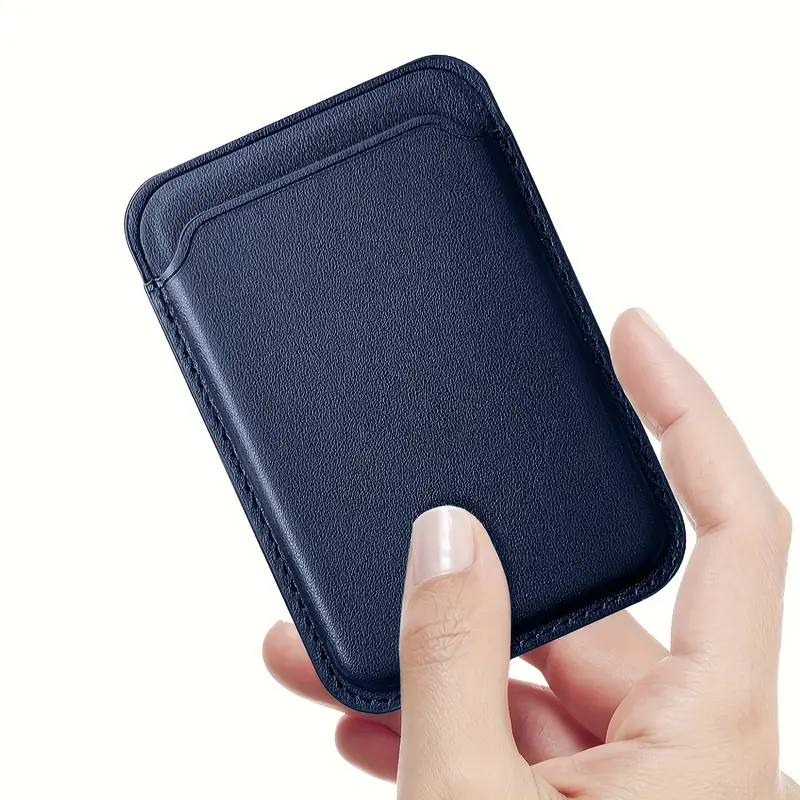 Portafoglio Magnetico Per IPhone 12-16 - Porta Carte In PU, Fino A 2 Carte, Colore Blu - Foto 9