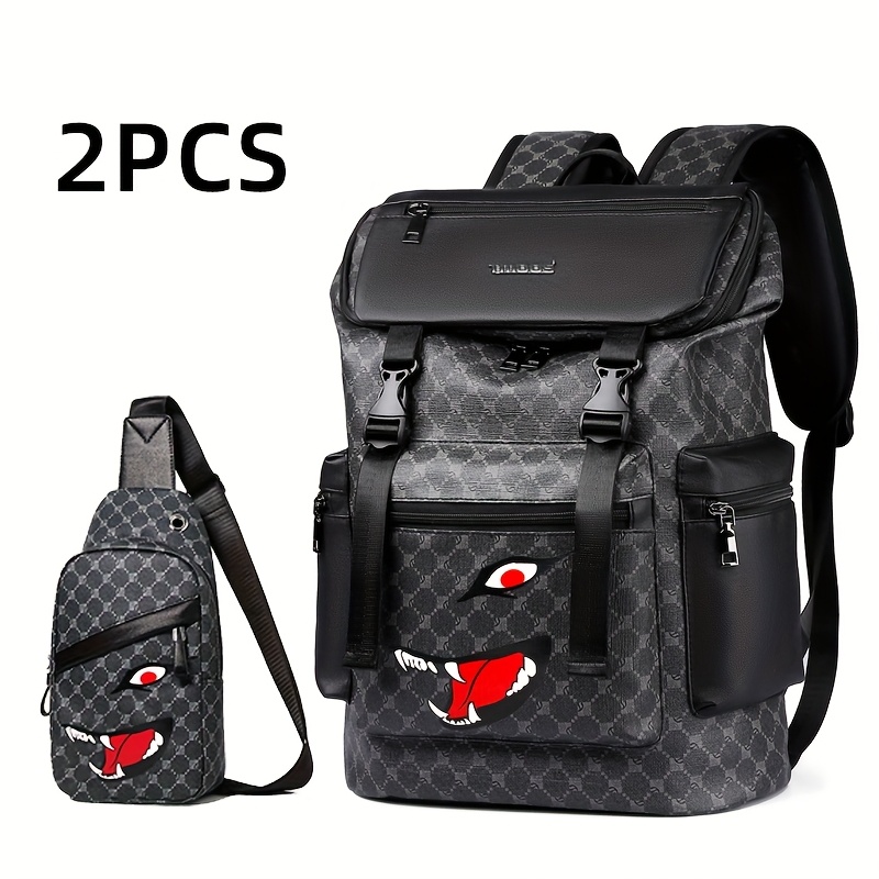 

Men's Multi-compartment Lightweight Travel Large Capacity Commuting Anti-theft Shoulder Bag Korean Style Men' College Student School Bag Can Hold Computer Backpack