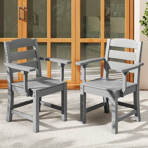 outdoor dining chairs set of 2 heavy duty max 330 lbs all weather suitable for backyard poolside