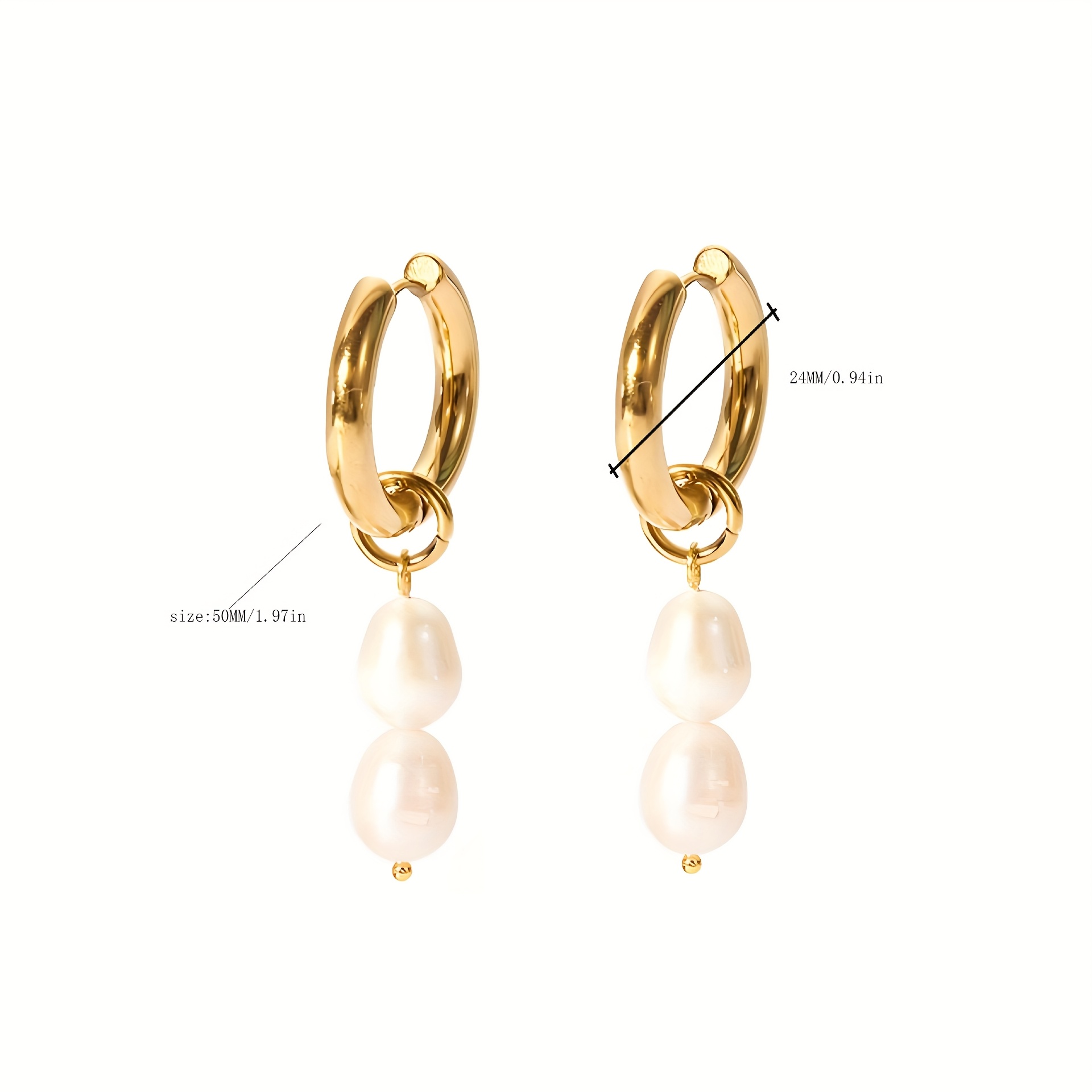 1pc New Stainless Steel Women's Hoop Earrings Versatile Earrings Worn On Occasions Such As Daily Wear, Commuting, Etc