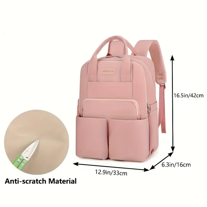 plain color diaper bag multifunctional waterproof mommy backpack large travel backpack christmas halloween thanksgiving day easter new year gift details 0