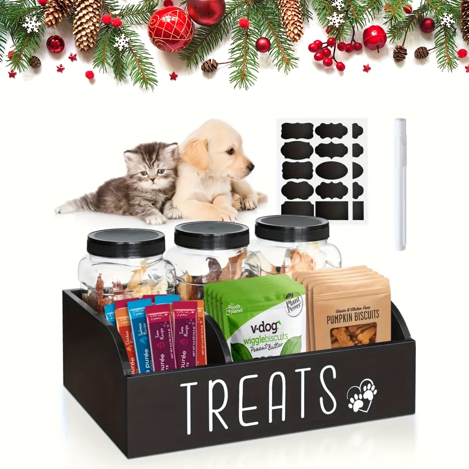 

Dog Treat Container Dog For Dog , Cat 3 Treat , Pet Organizer For , For Pet