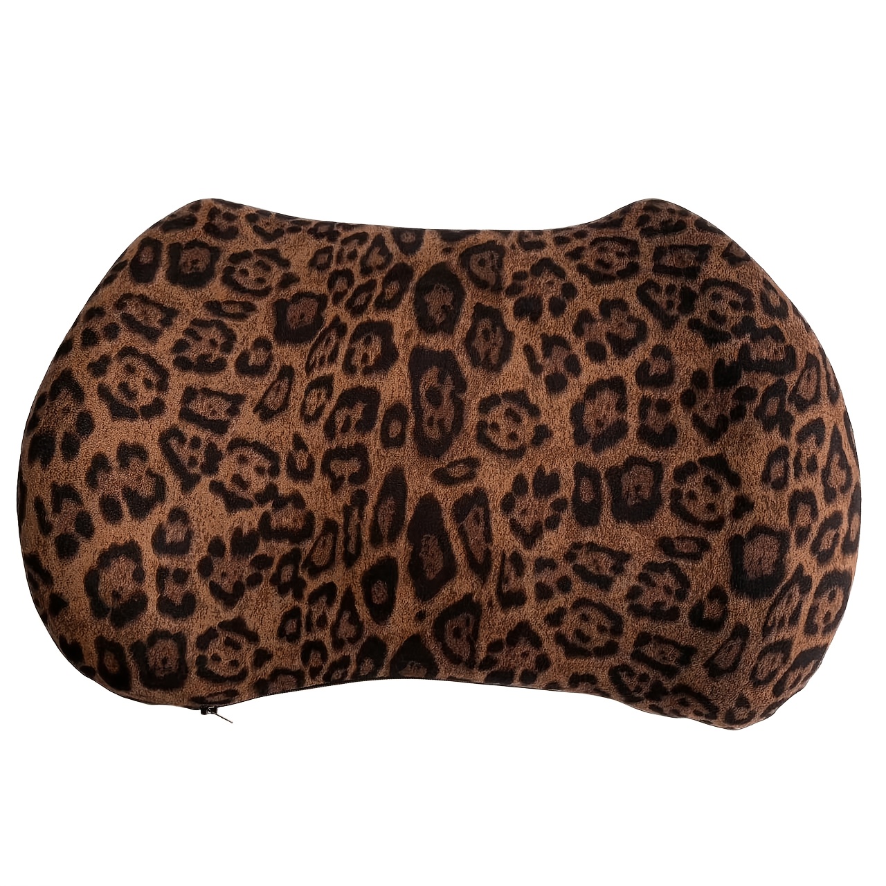TEMU 1pc Lumbar Pillow, Leopard Print Design, Memory Foam Material, Suitable For Home, Car, Office, Slow Rebound, Soft And Comfortable, Use