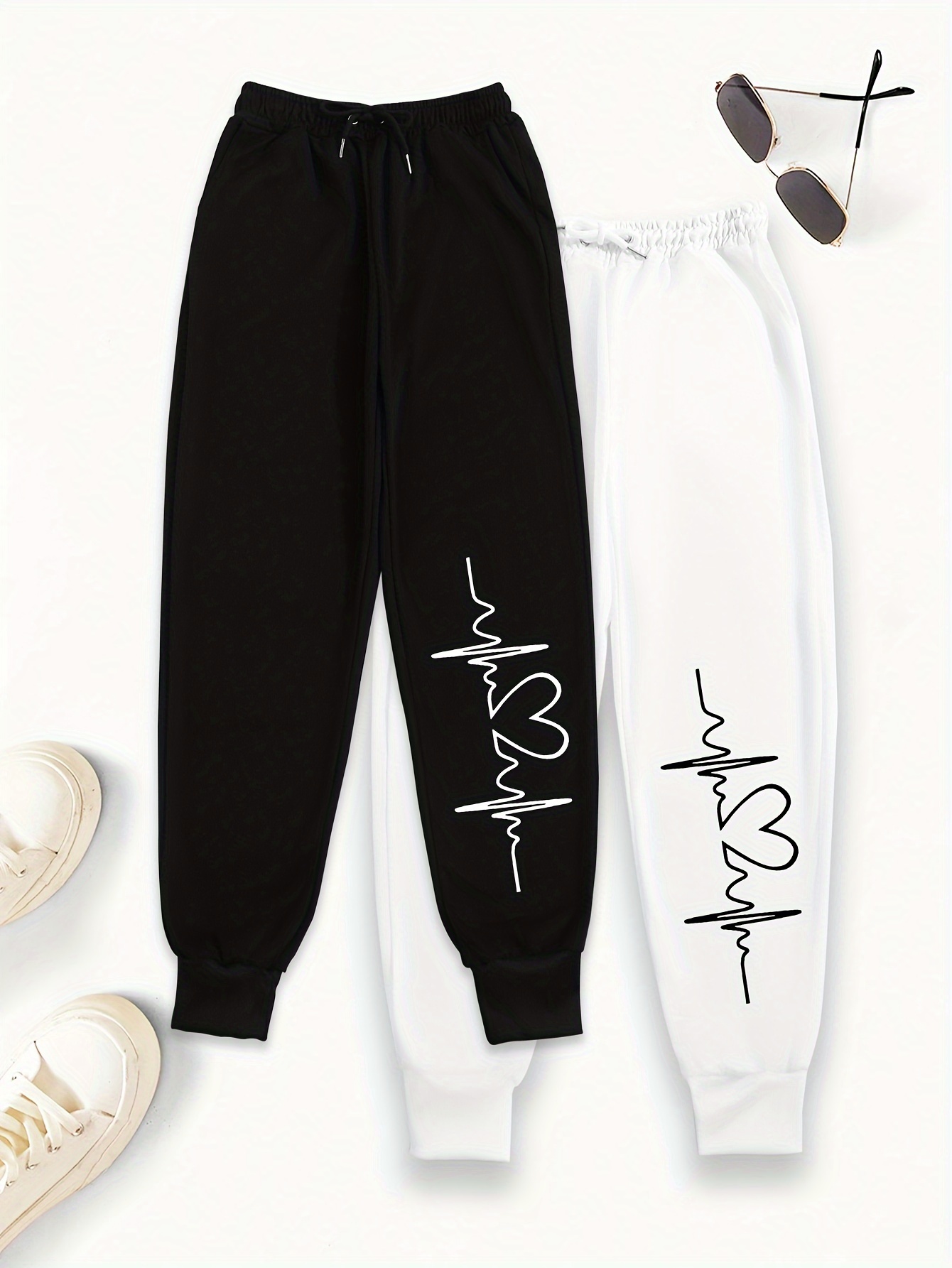 Women's Sweatpants With Buttons, Women's Sports Tight-fitting