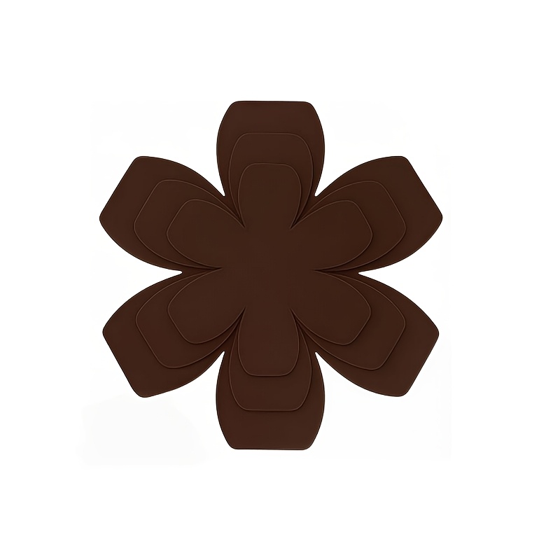 TEMU 12pcs Set Of Brown Felt Hot Pads In 3 Different Sizes, Ideal For Organizing, Sorting, And Stacking Pots, Pans, Dishes, And Other Kitchenware