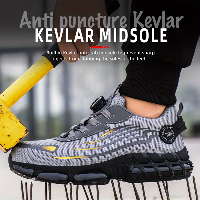 Buttoned Safety Shoes