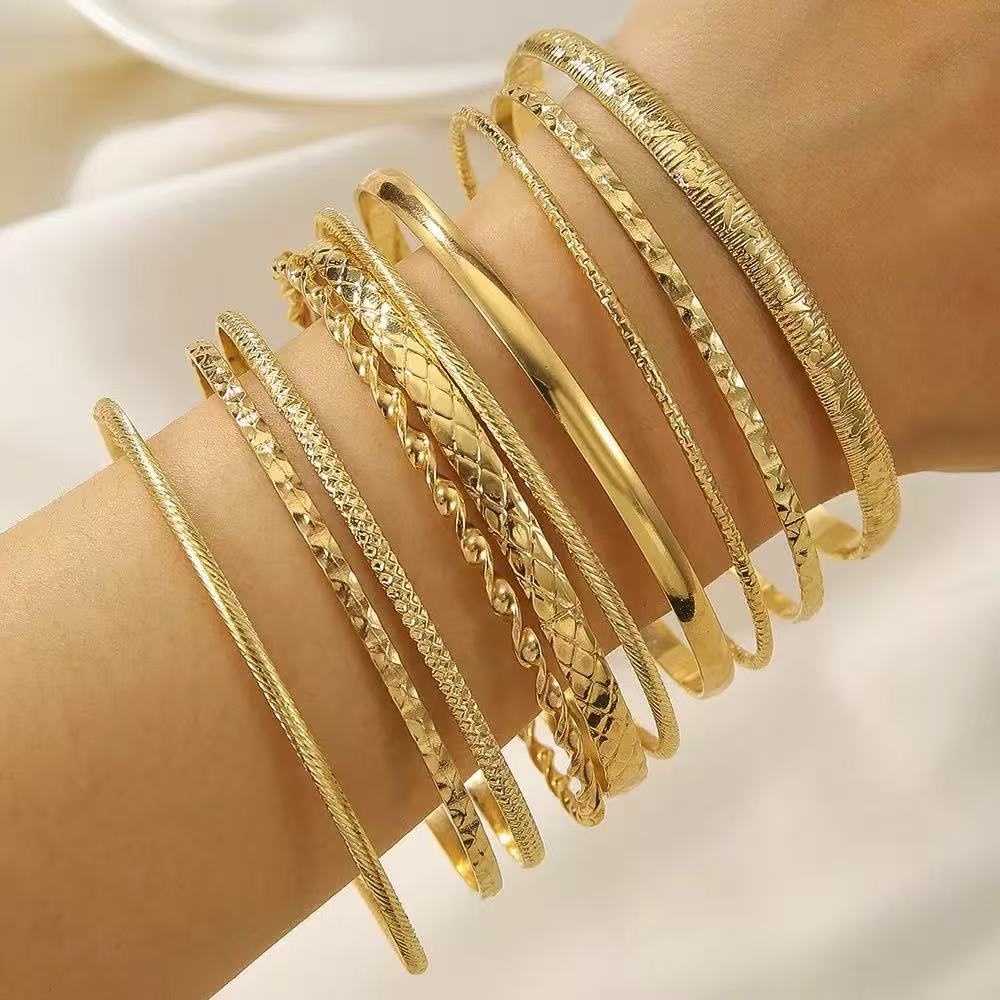 TEMU 10pcs Set Of Fashionable Women's Bracelets