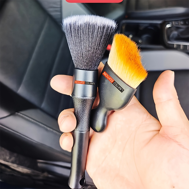 2pcs Soft Clean Car Interior Cleaning Brush Set