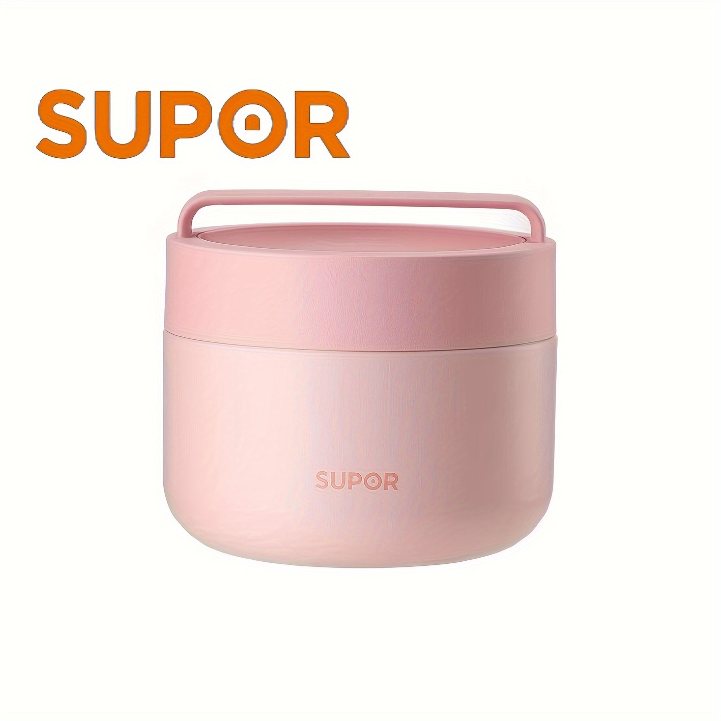 

Stainless Steel Insulated Bento Box, Generic Bento Box, Lunchboxes, Thermos Boxes Adults, Professionals 800ml, Peach Pink