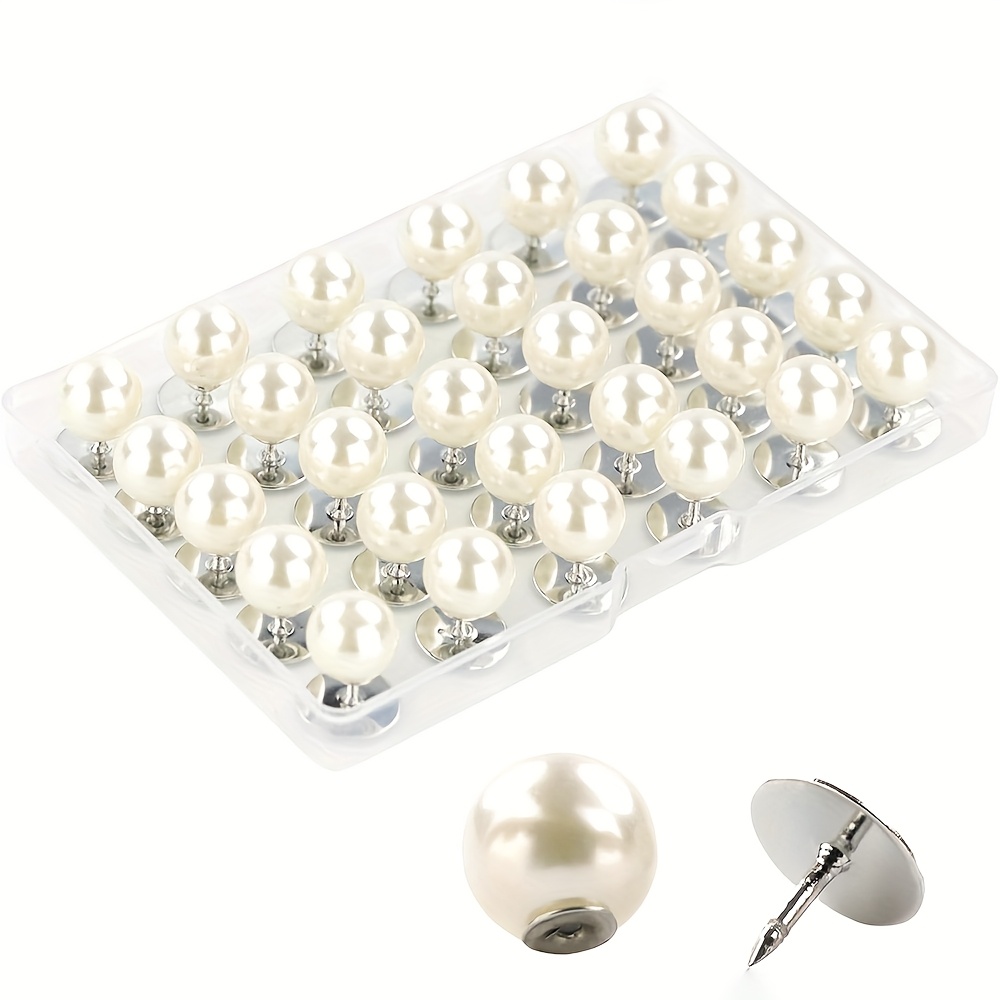 TEMU 8/30 Sets de Botones de Perla Sin Costuras de 10 mm, Desmontables y Reutilizables, Botones para Suéter, Juego de Botones de Perla para Suéter de