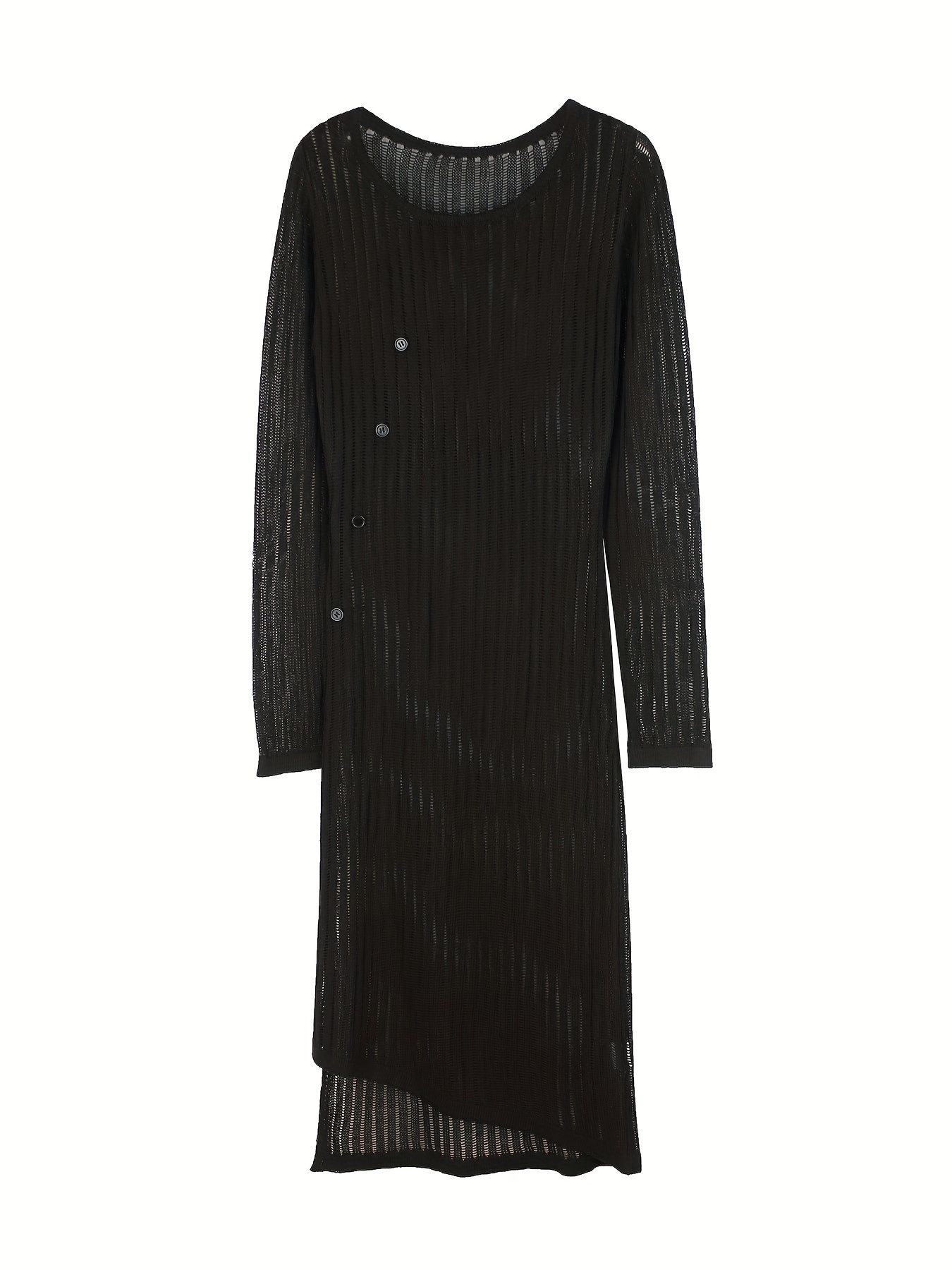 womens sweater dress long sleeve lace side slit beach style - Temu