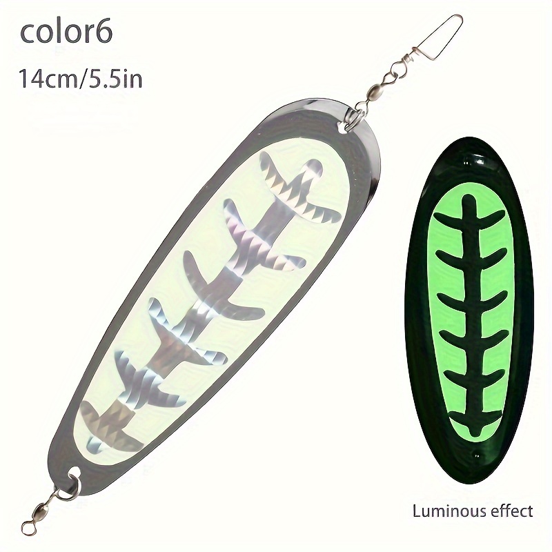 Fishing Flashers For Trolling Salmon Diving Board Salmon Fishing Dodger  Metal Flash Boards 12cm 23g Fishing Lures With Lights