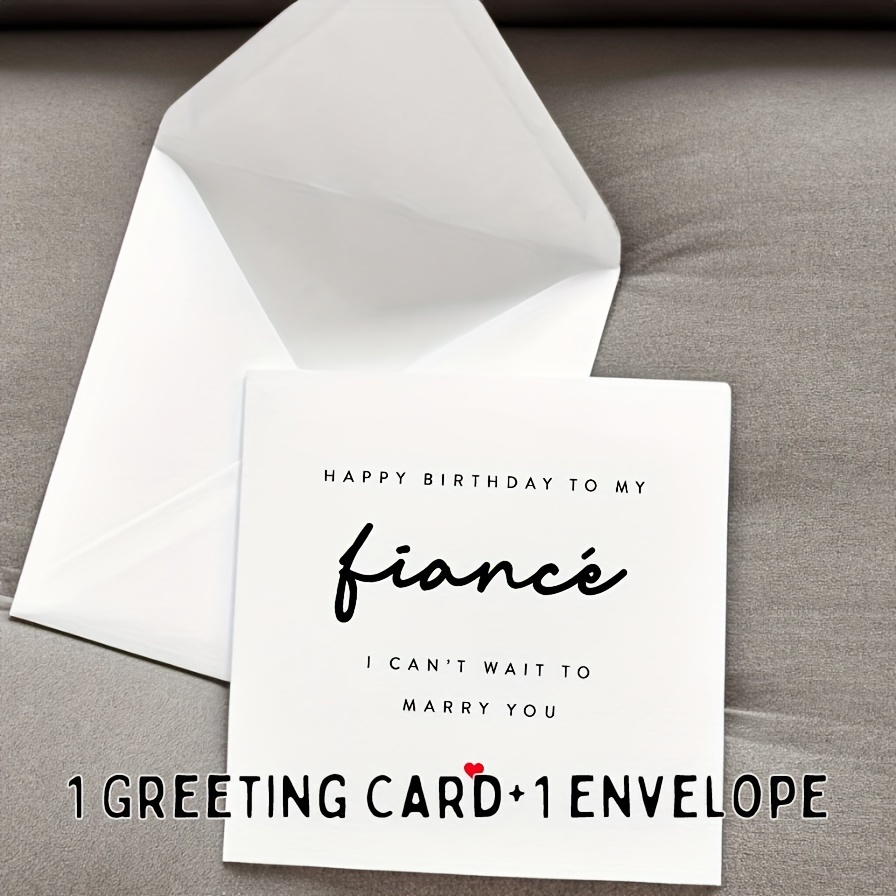 Happy Birthday To My - Elegant Greeting Card With Envelope Husband, Perfect For Stationery & Gift Packaging