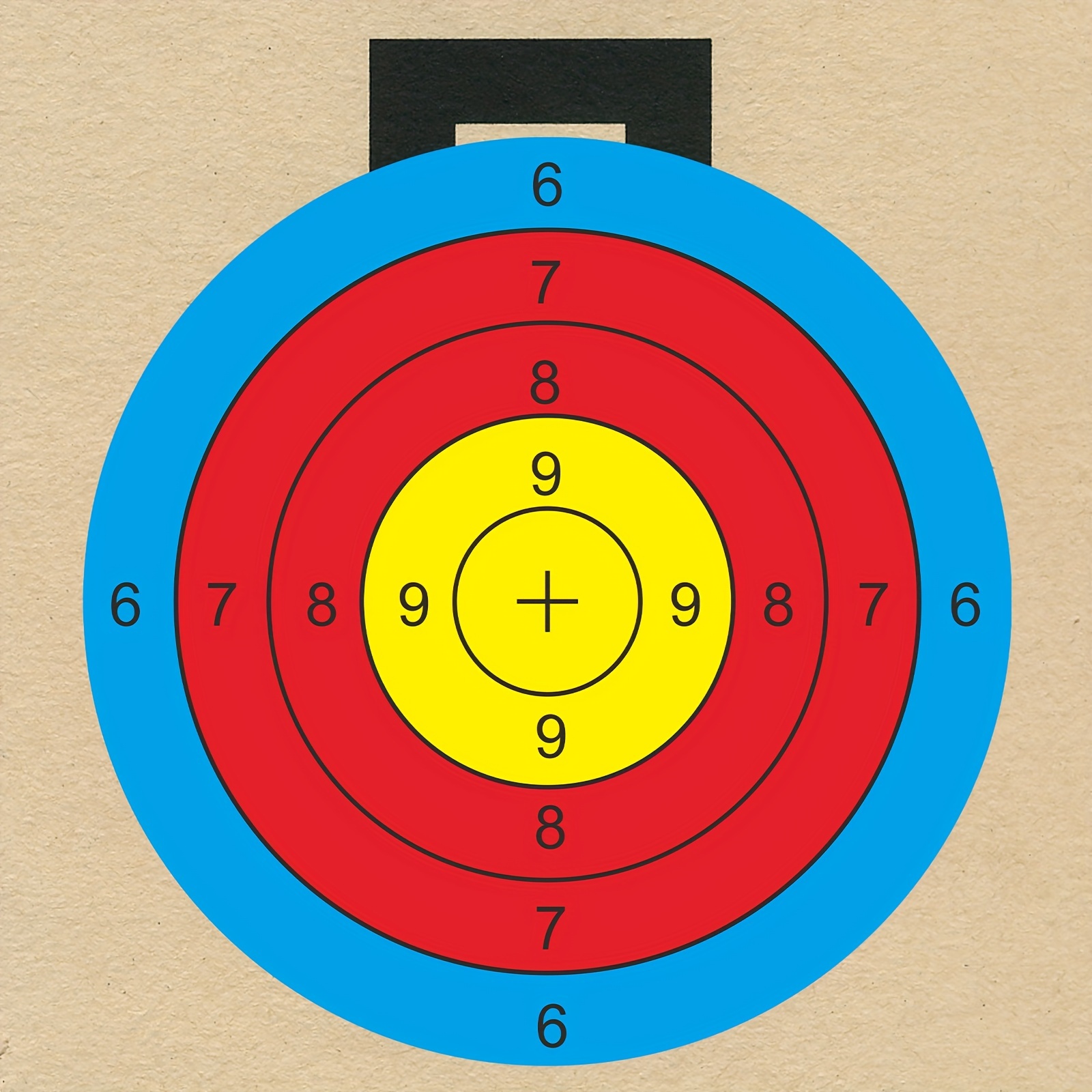20pcs Tri-Color Ring Target Stickers for Aiming Practice