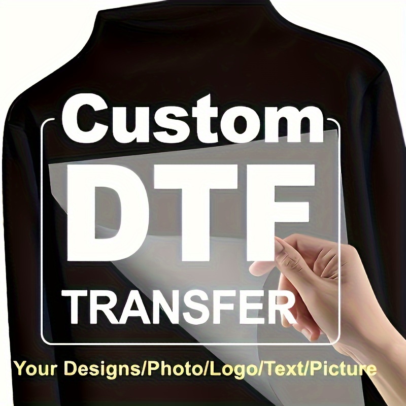 

Custom Dtf Heat Transfer Decals For Diy T-shirts, Pillows, & Home Fabrics - Personalize With Your Own Design Or Photo - Easy To Apply Silicone Transfers, & Long-, 14+ Age Group - Pack Of 1