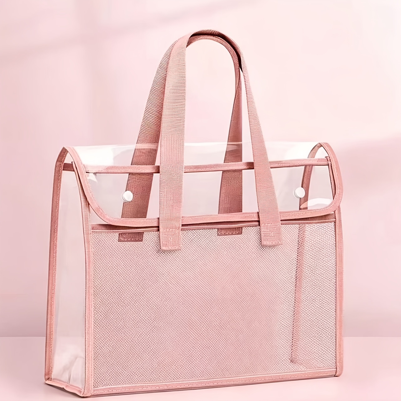 TEMU Thickened, Portable, Transparent,, Moisture-proof, Dust-proof, And Durable Storage Bag For Students' Exam Papers, Tutoring Materials, Homework,