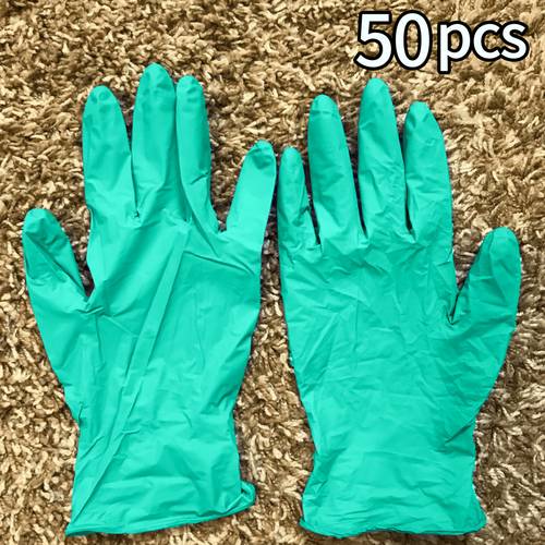dark green nitrile gloves are suitable for tattooing kitchen and bathroom cleaning powder free latex free reusable and suitable for