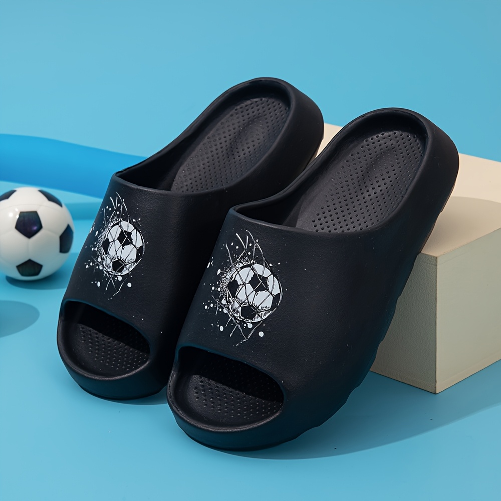 Image of Children's Cartoon Soccer Fashion Casual Summer Bathroom Slippers, Slippers