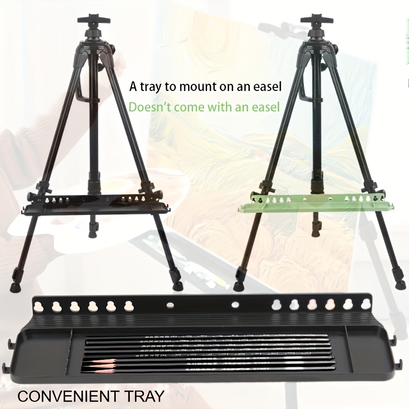 

Art Essential: Plastic Easel Tray For Sketching And Painting Supplies