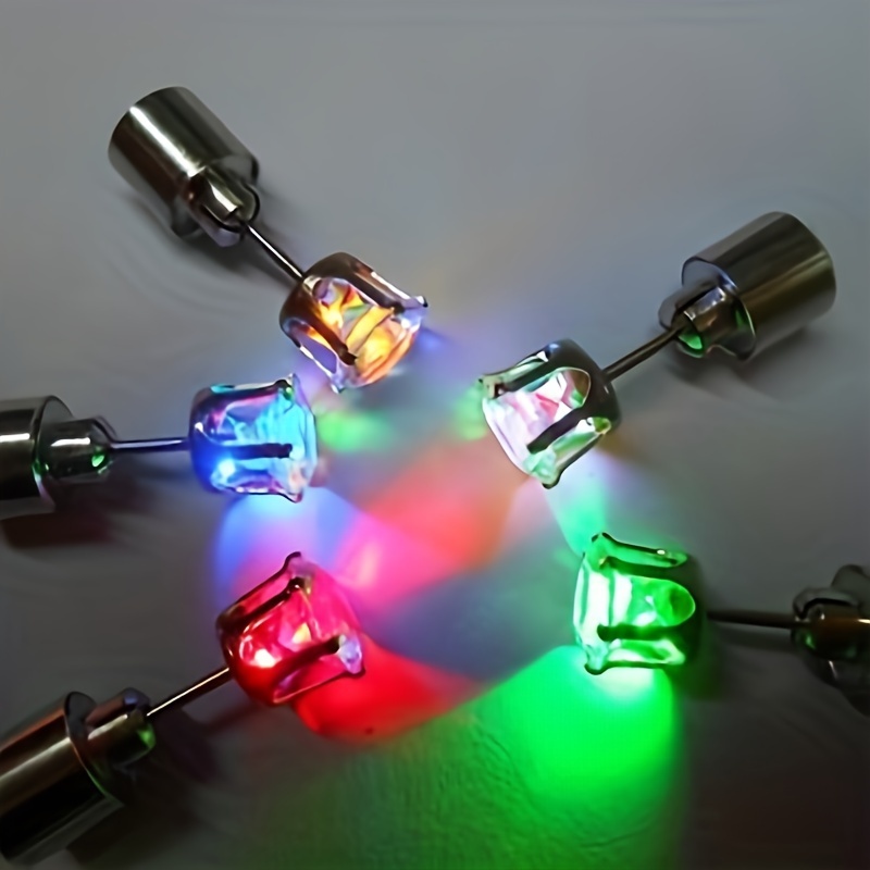 

1 Pair Of Colorful Glowing Earrings, The Coolest Party Party To Make You The Most Attractive Party Gift