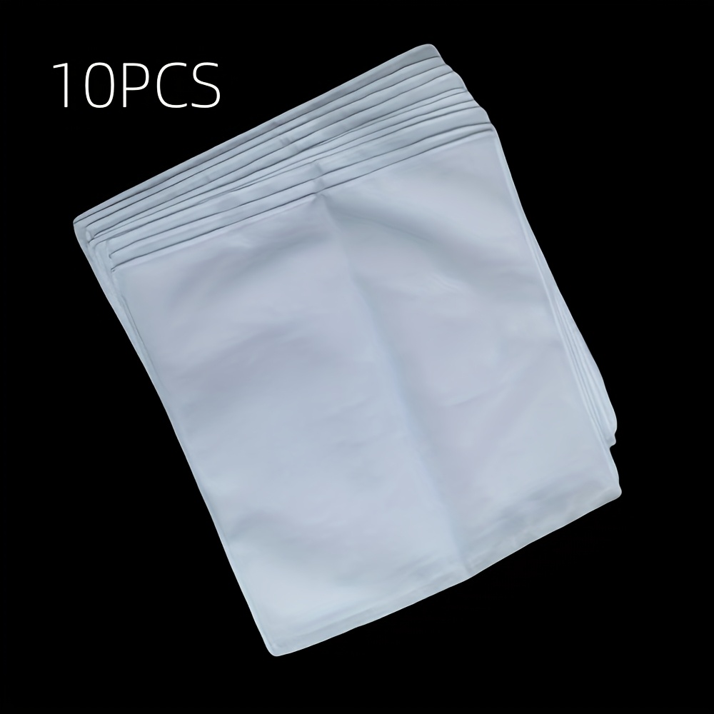 Image of 10pcs White Handkerchiefs, Square Super Soft Washable Korean Style Chest Towels, Pocket Square Korean Style Additions, 28x28cm Thin