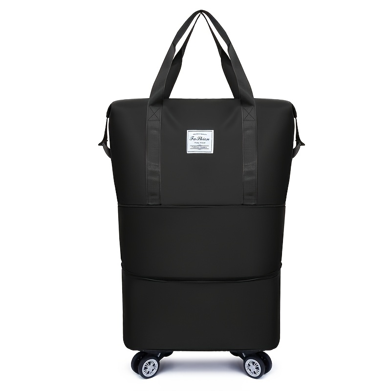 A Multifunctional Oxford Cloth Travel Backpack with a Thick Three-Layer Expandable Design, Increased Capacity, Foldable with   Wheel-Fixed Shoulder Straps And Zipper Suitcase, Hand Washable, Perfect As a Christmas Gift.