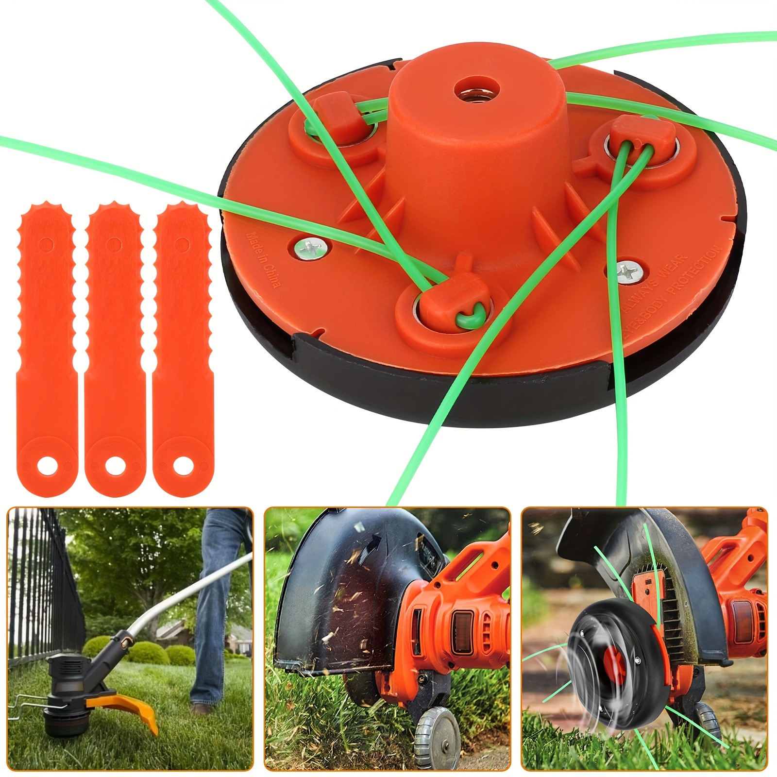 

Universal Trimmer Head, Durable Lawn Mower Head Replacement, Detachable Design For Efficient Weeding And Reliable Cutting