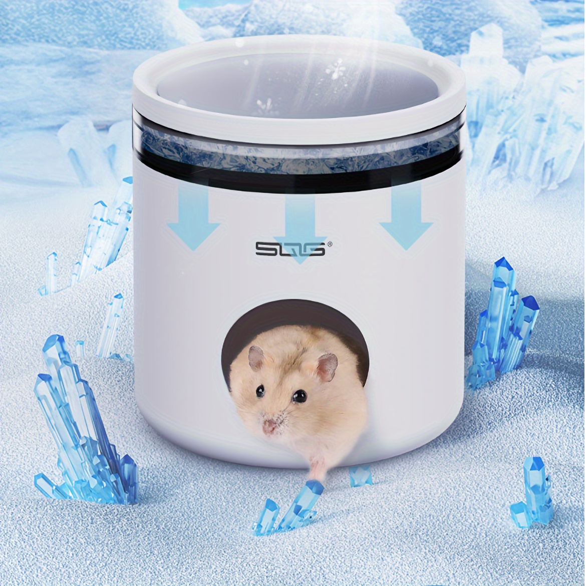 

Cooling Hamster Hideaway - Summer Chill Nest For Small Pets, Durable Plastic Guinea Pig & Hamster Shelter House Hamster Hideout Hamster House