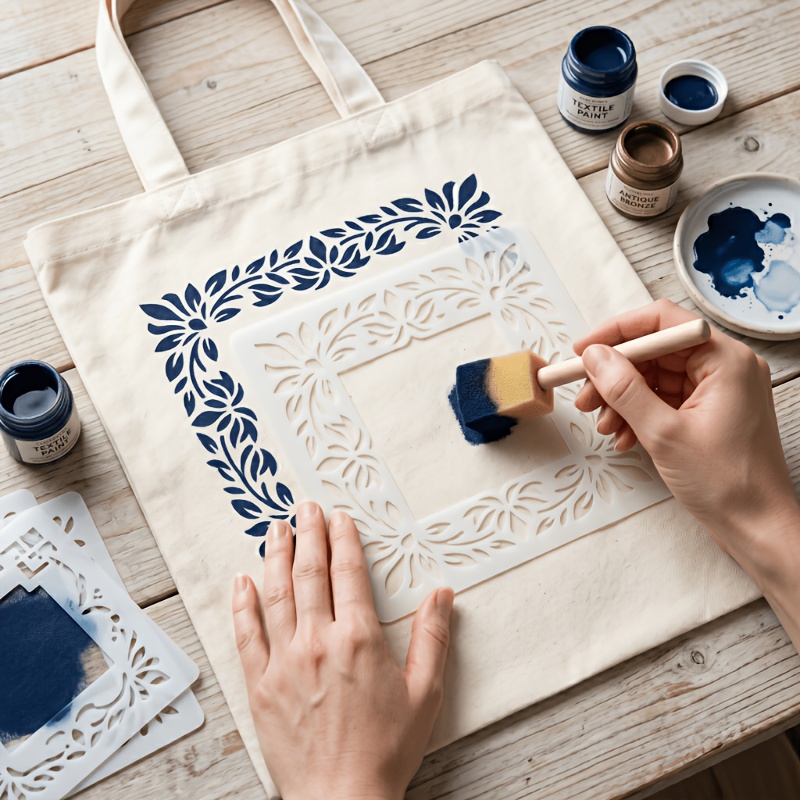 Reusable PET Frame Stencil for DIY Crafts