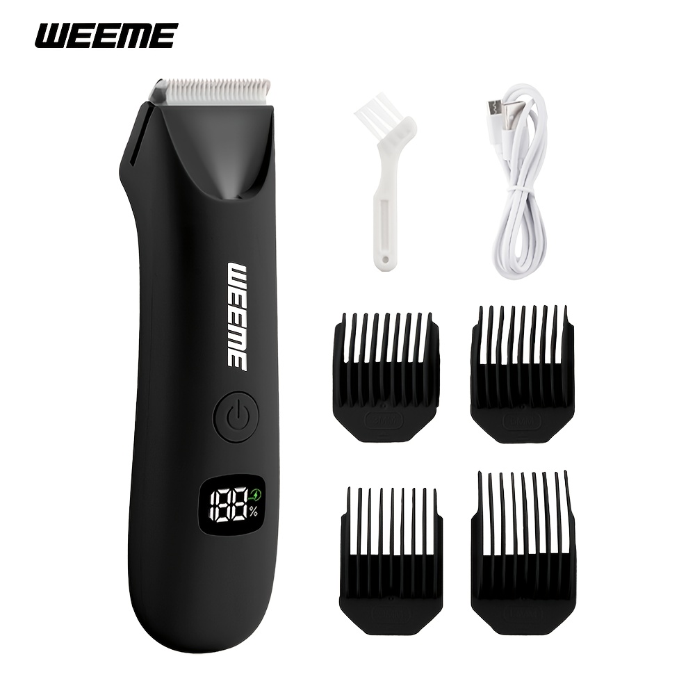 E-shop WEEME Unisex Körperhaarentferner - ein Design, das einen Damen-Bikini-Trimmer und einen Elektrorasierer kombiniert, erhältlich in vier Farben,