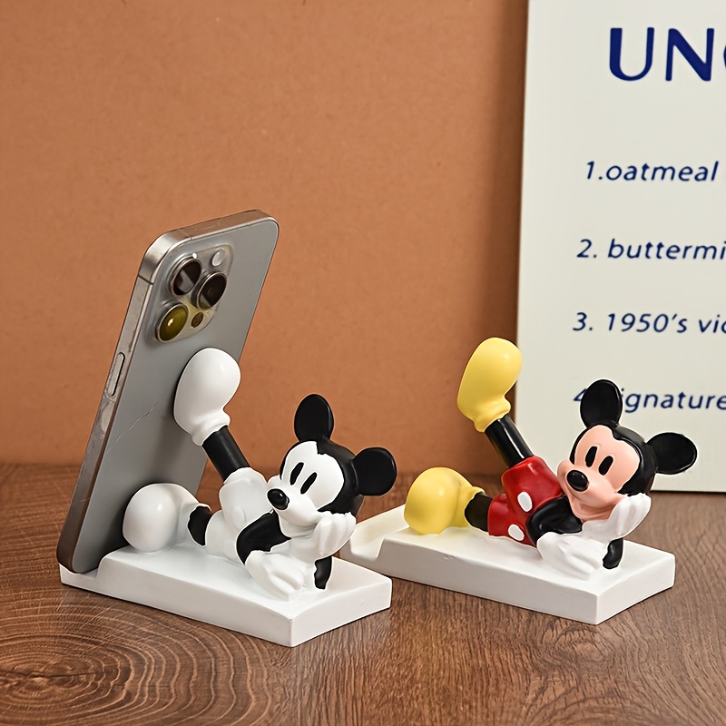 Disney Mickey mobile phone holder desktop ornaments office decoration car interior ornaments resin crafts ideal gifts for friends