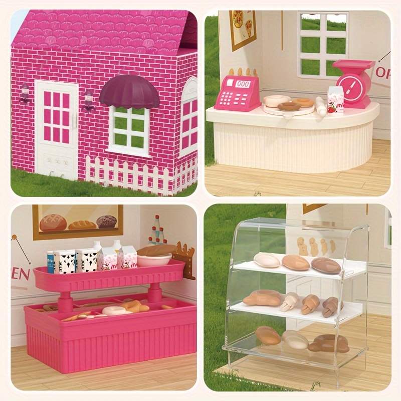 Doll House Simulation House Kit Flower Shop Mini - Temu