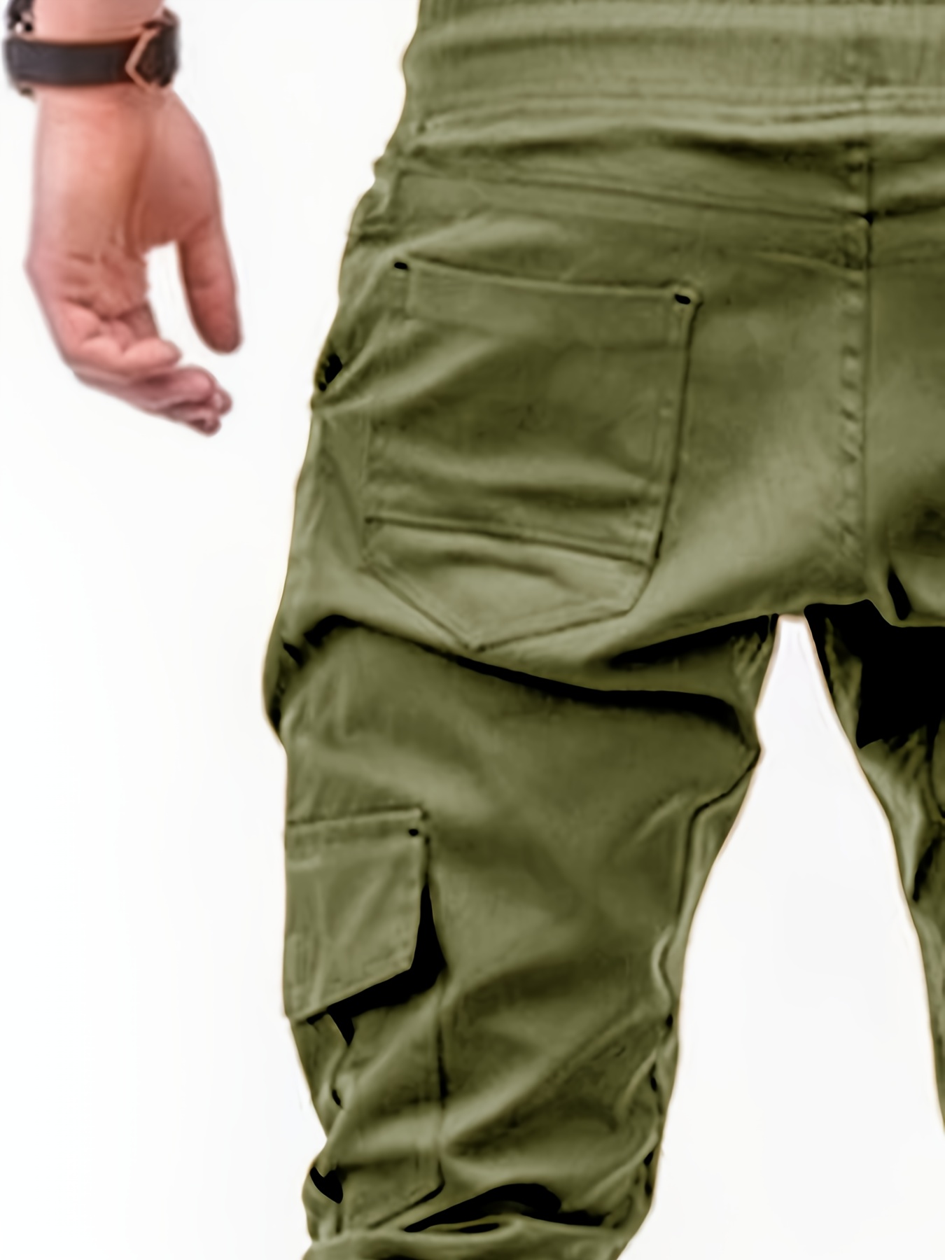 Pantalon De Jogging Baggy Homme - Taille Longue, Coupe Décontractée - Tissu Coton/polyester - Taille élastique Avec Cordon - Poches - Printemps/été - 6