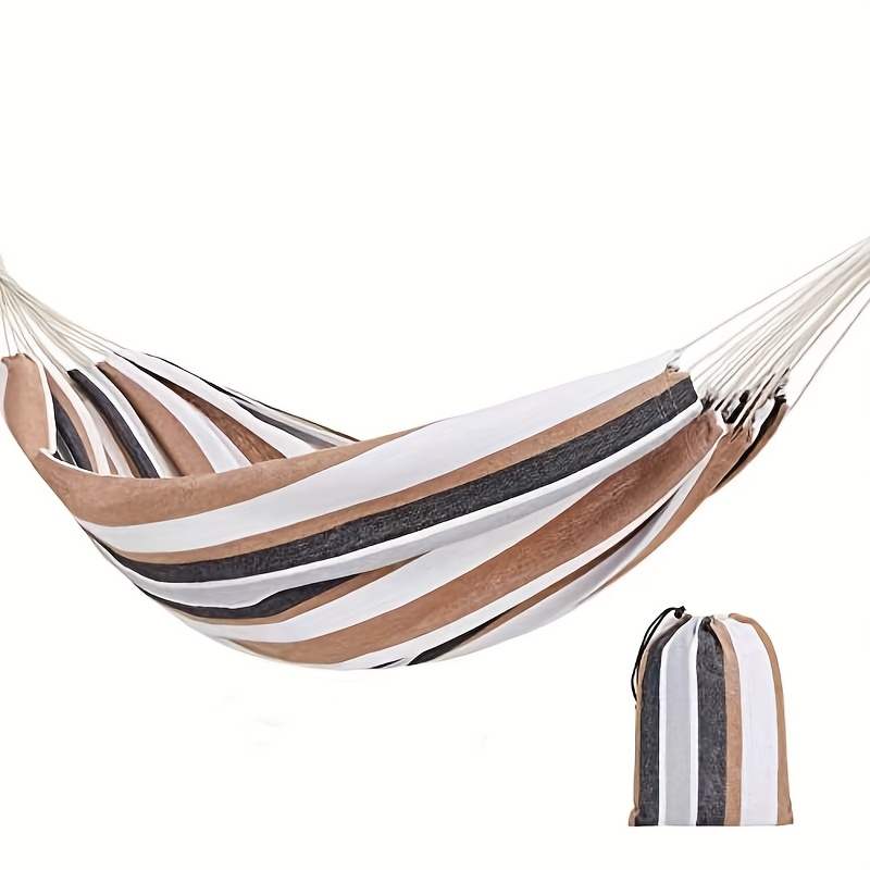 Double Hammock 200 X 150cm, Outdoor Hammocks Bar Hammock For Travel Camping Hiking Garden, Portable And Breathable, Load Capacity Up To 200kg
