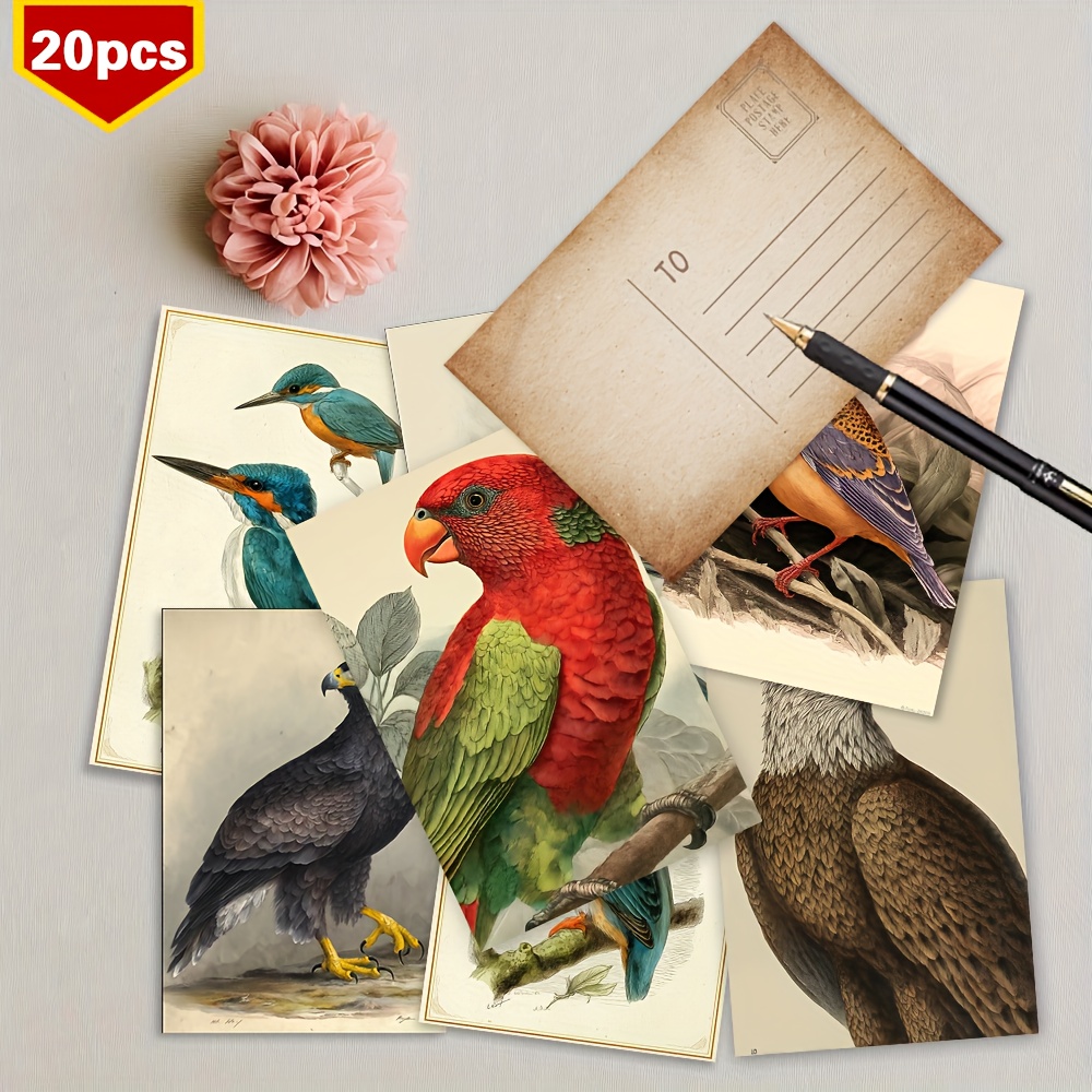 TEMU 20 Sets Postcards, Card Sets, Wall Decorations, Holiday Greeting Cards, Information Cards, Bedroom Decorations, Postcards, Souvenir Collection