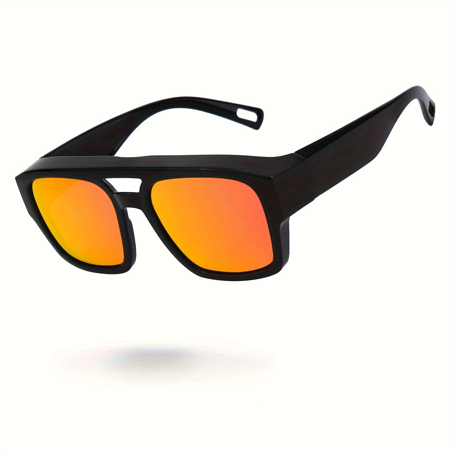 Polarized Square Sunglasses, Retro Oversized Frame, Lightweight Plastic Oversized Women Vintage Square Shades Sun Goggles Glasses  main image 2