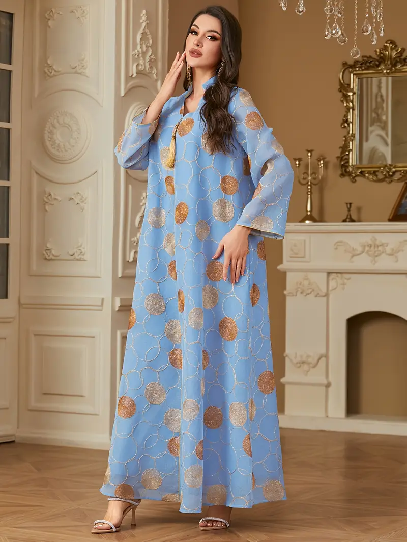 long sleeve dress fashionable stand collar gold thread - Temu United Kingdom long sleeve dress fashionable stand collar gold thread - Temu United Kingdom